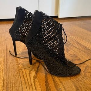 Zara Laser Cutout Booties